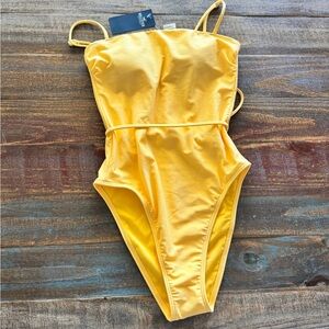 Yellow One-Piece Swimsuit